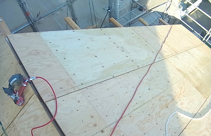 野地板の修復ができない