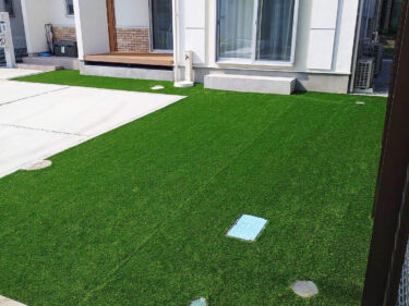 相模原市 T様邸【防草シートと人工芝で雑草対策】工事